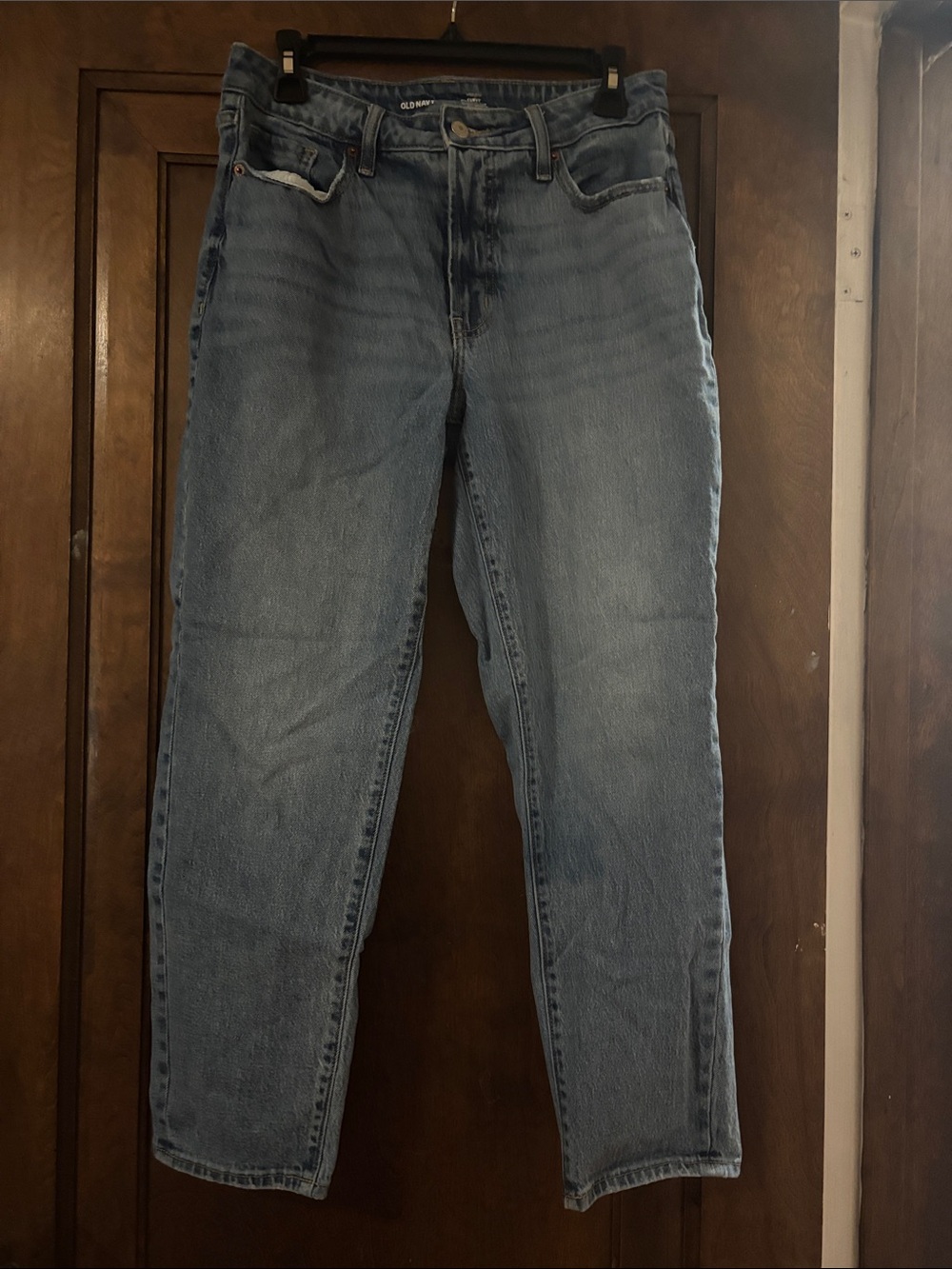 Old Navy Women's Light Blue Straight-Leg Jeans